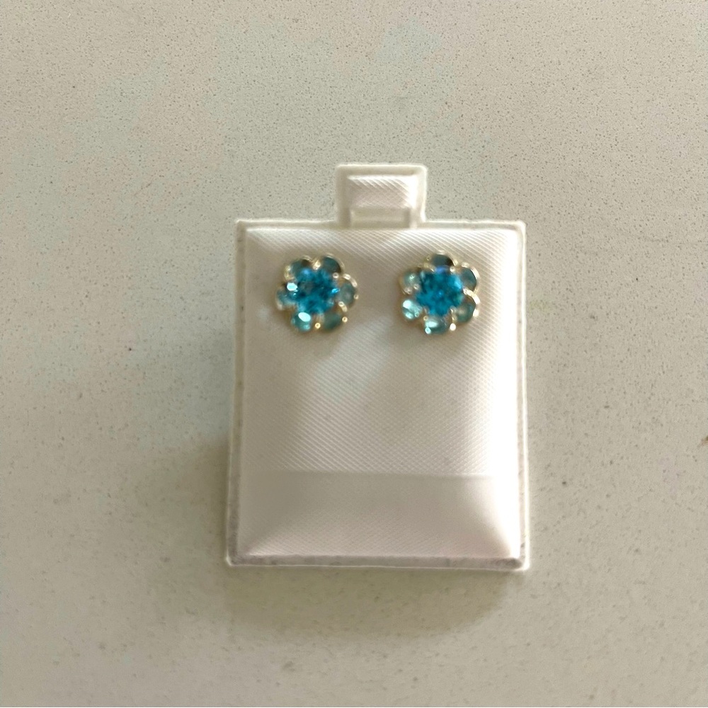 Sterling silver London Blue Topaz earrings